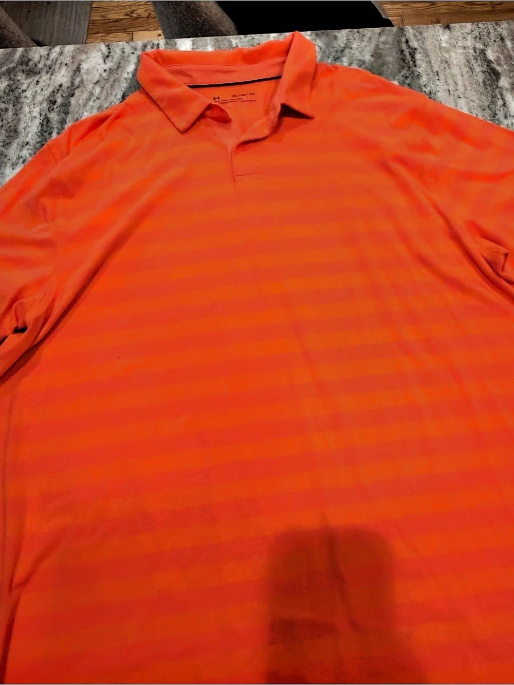 Under Armour HeatGear Striped Polo Striped Polo in Orange XXL (2T/2TG/2EG)